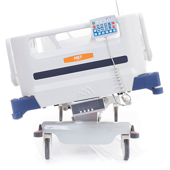 Реанимационная кровать  с ВЕСАМИ и ЛАТЕРАЛЬНЫМИ наклонами на колоннах LINAK